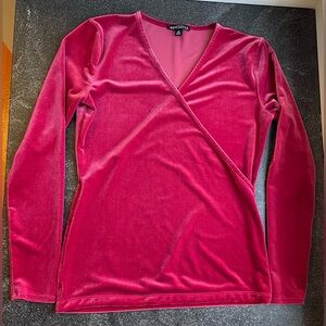 J. Crew Pink Velvet Top - Women’s XS